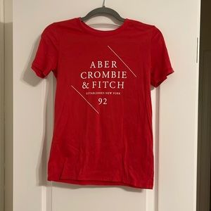 Abercrombie and Fitch tshirt.  Lightweight and a beautiful red/coral color.
